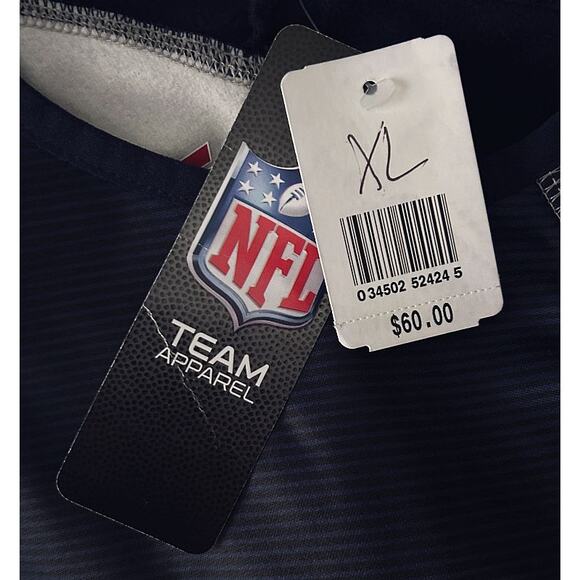 NWT New England Patriots NFL Majestic Thermabase Blue Sweatshirt Men's XL - Picture 6 of 8